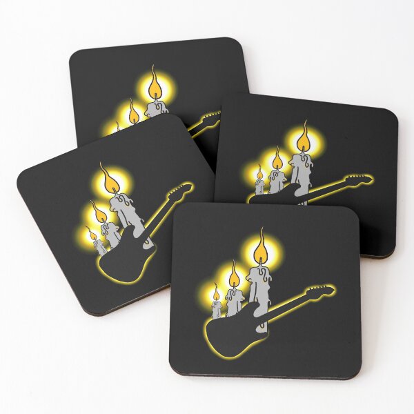 Item preview, Electric guitar and lighted candles designed and sold by BV-creas.