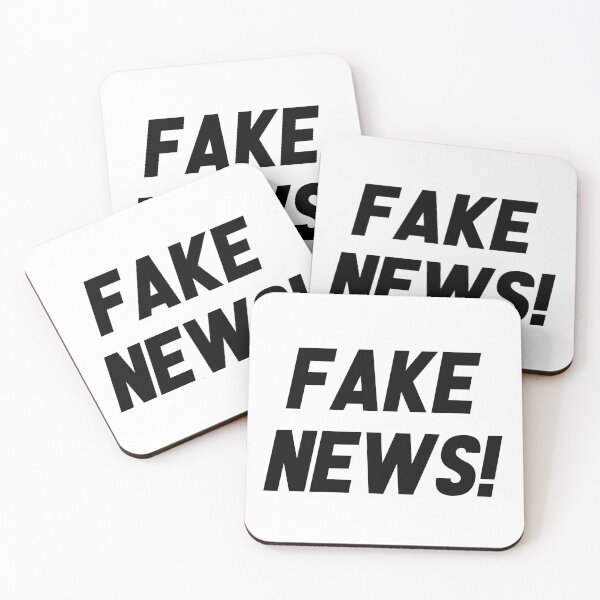 Item preview, Fake News! (Black Font) designed and sold by DafyddEm.