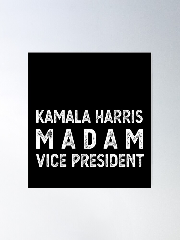 Kamala Harris Madam Vice President Floral Print Designer 