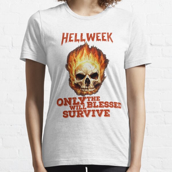 Orange Theory Medium Fitness Hell Week Keep Burning Tee Shirt Black Flame