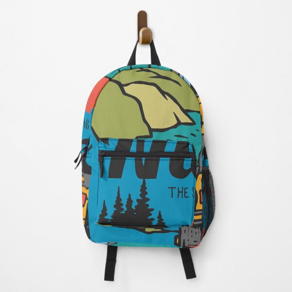 Item preview, Adventure 80s hiking gift sunset designed and sold by RedCut.