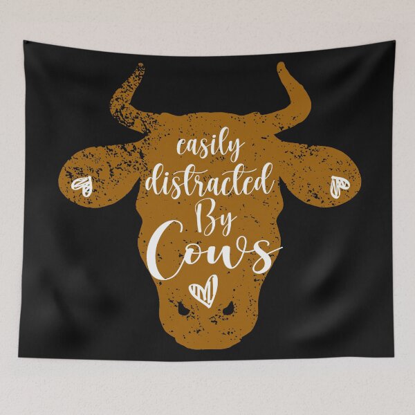 Item preview, Easily Distracted by cows, sarcastic farmer designed and sold by 0umStore.