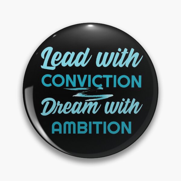 Item preview, Kamala Harris Inspirational Quote Lead with Conviction Dream with Ambition designed and sold by Not A Typical  Teacher.