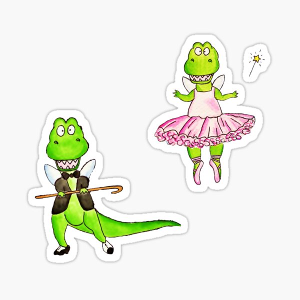 Item preview, Dancer - Fairy Dinosaur designed and sold by Hils Art.
