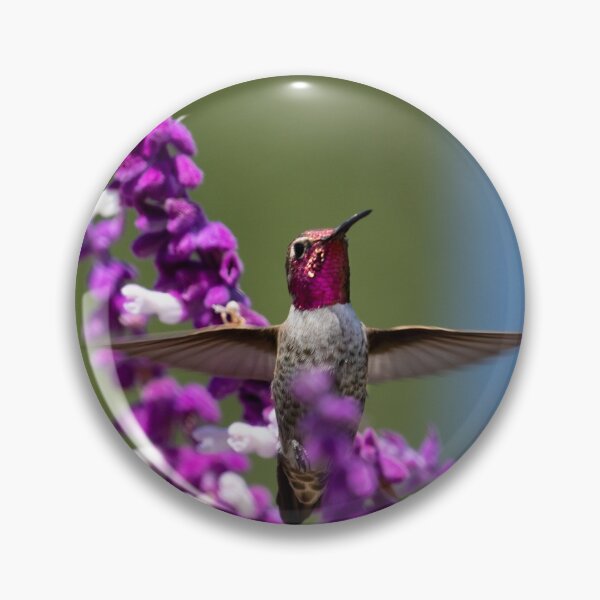 Artikelvorschau, Ruby Throated Hummingbird verteidigt seine Blumen entworfen und verkauft von PsychoAlien.com.
