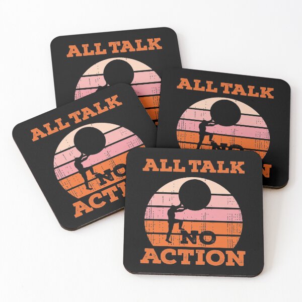Item preview, All Talk No Action Gift idea T-Shirt, Quote shirt, Funny saying tee shirt, Gift Idea for Anniversary, Wedding, Mother's Day, Father's Day, Graduation, Thanksgiving, Christmas & New Year's Day. designed and sold by KHRO.