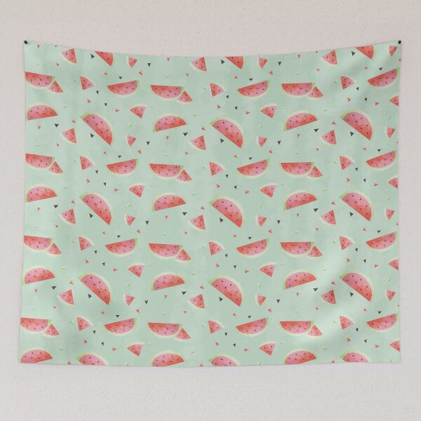 Item preview, Summer sun and watermelon (pattern) designed and sold by frangipaniarts.