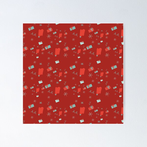 Item preview, Opening gifts in blue and red  designed and sold by ArtsyEmma2.
