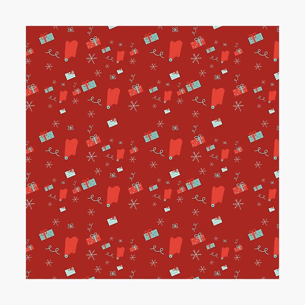 Item preview, Opening gifts in blue and red  designed and sold by ArtsyEmma2.