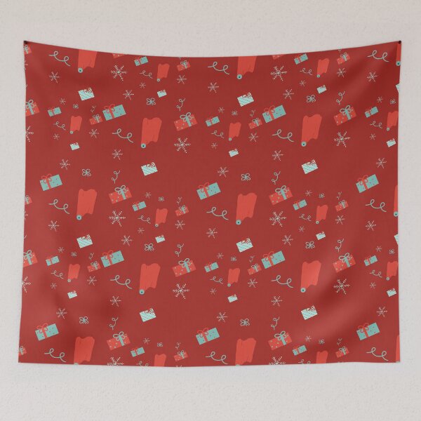 Item preview, Opening gifts in blue and red  designed and sold by ArtsyEmma2.