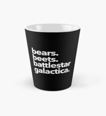 Taza cónica Osos. Remolachas Battlestar Galactica. (Variante blanca)