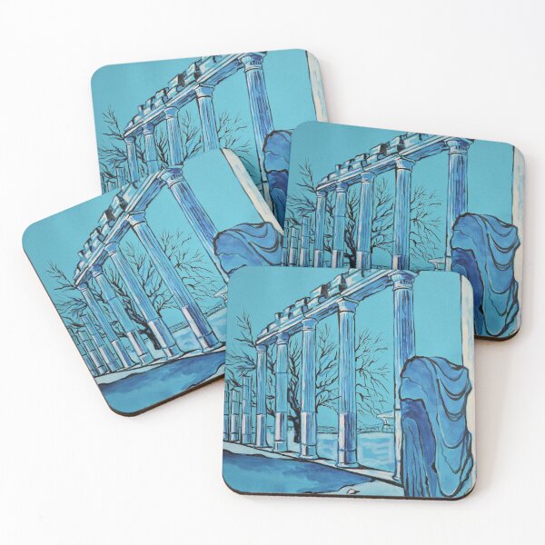 Item preview, Antique city with columns and a statue  designed and sold by JuliaMia.
