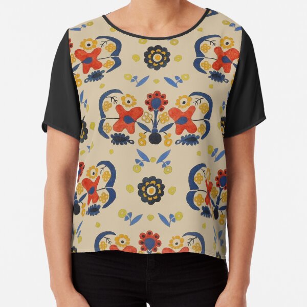 Art Deco Leon Bakst Chiffon Top