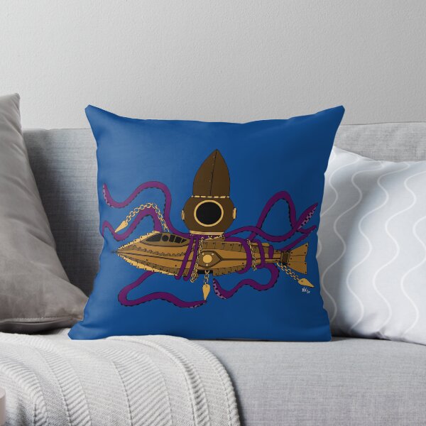 Nautilus Steampunk Cojín