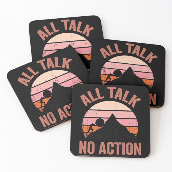 Item preview, All Talk No Action Gift idea T-Shirt, Quote shirt, Funny saying tee shirt, Gift Idea for Anniversary, Wedding, Mother's Day, Father's Day, Graduation, Thanksgiving, Christmas & New Year's Day. designed and sold by KHRO.