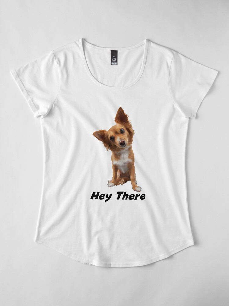 Alternate view of Foxy Fox Terrier bar shirt (light apparel) Premium Scoop T-Shirt