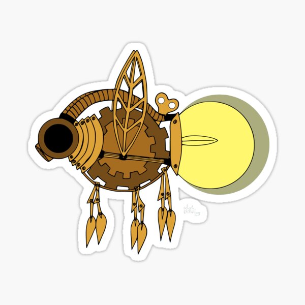 Steampunk Firefly Sticker