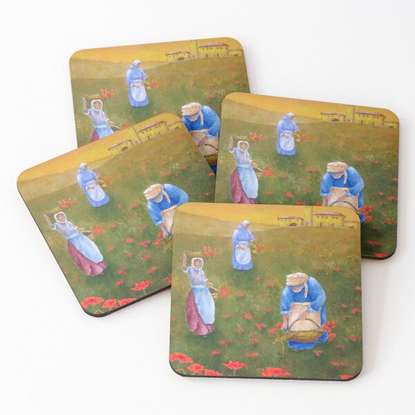 Item preview, Harvesting Poppies in Tuscany designed and sold by Allegretto.