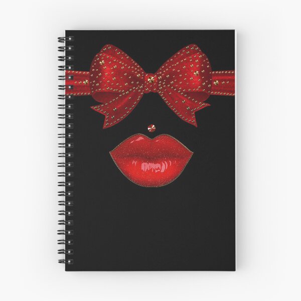 Artikelvorschau, Weihnachten Schleife Lippen Rot Gothic Dominatrix Geschenke - Fetish entworfen und verkauft von GlamourChick.