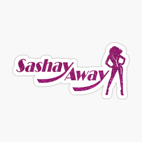 "Sashay Away Drag Race Pink Glitter RuPaul's" Sticker for Sale by