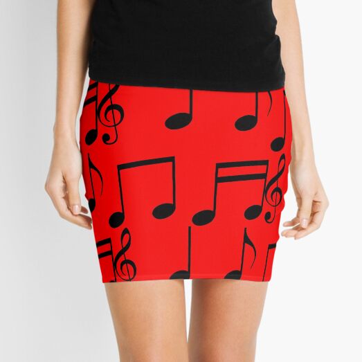 music notes music Mini Skirt