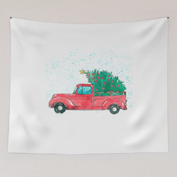 Item preview,  Christmas Tree On Red Car, Matching Christmas designed and sold by HananDesign13.