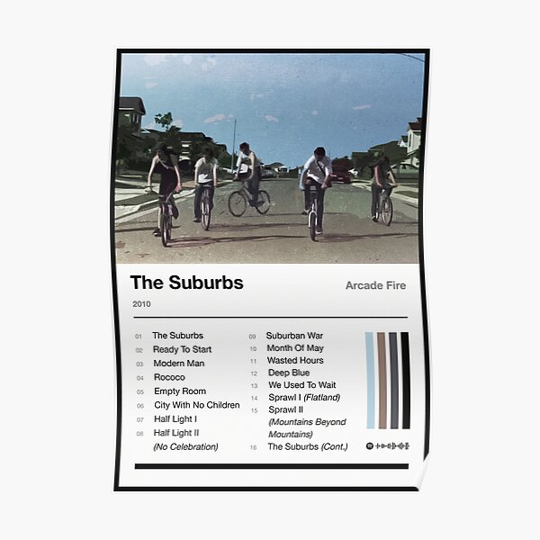 The Suburbs Tracklist Poster