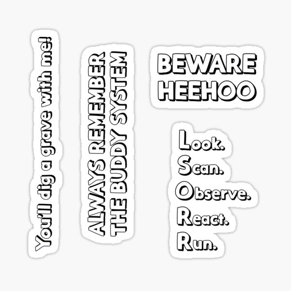 Unus Annus Sticker Pack 4: Camp UA Quotes Sticker