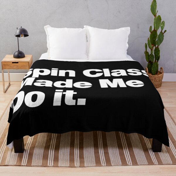 Item preview, Spin Class Made Me Do it Healthy Gym Girl Quote designed and sold by elhefe.