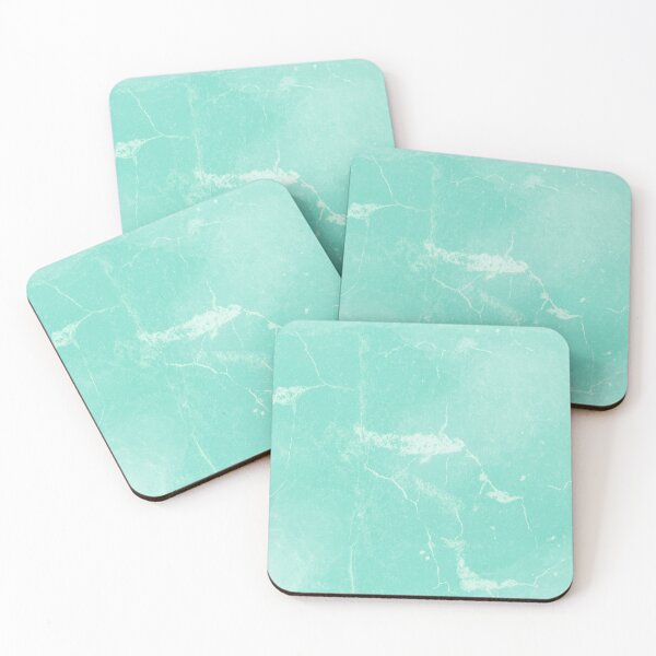 Item preview, Turquoise Teal And White Marble Texture Aesthetic Luxurious Chic Pattern designed and sold by acatalepsys.