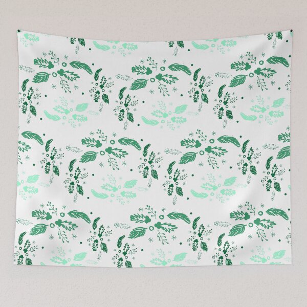 Item preview, Deck the Hollies in green designed and sold by ArtsyEmma2.