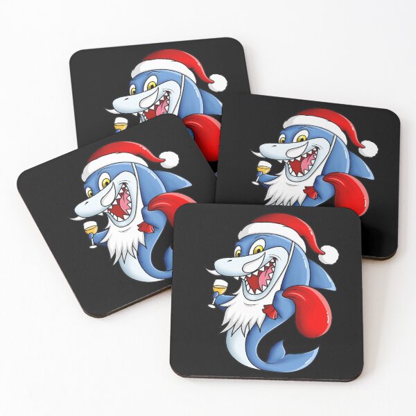 Item preview, santa shark - funny gift for christmas designed and sold by jijithedesigner.