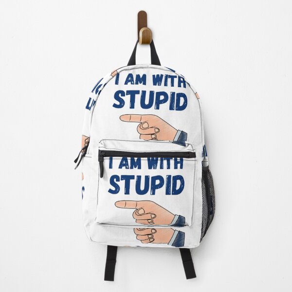 Item preview, I Am With Stupid designed and sold by LADYGOODMOOD.
