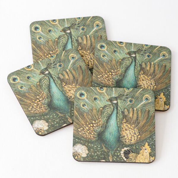 Item preview, Pauw met kippen (1878–1910)  by Theo van Hoytema designed and sold by IslandArt.