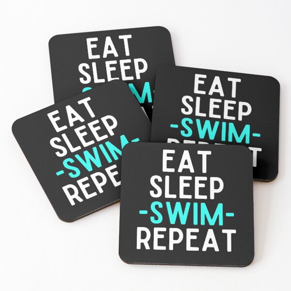 Item preview, eat sleep swim repeat funny wimmer designed and sold by OneTimeEngineer.