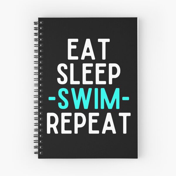 Item preview, eat sleep swim repeat funny wimmer designed and sold by OneTimeEngineer.