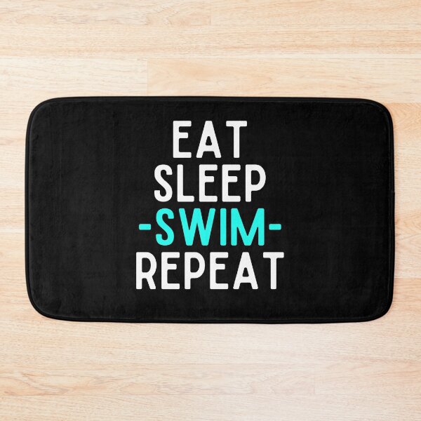 Item preview, eat sleep swim repeat funny wimmer designed and sold by OneTimeEngineer.