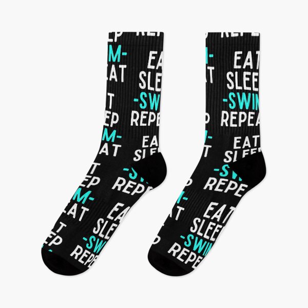 Item preview, eat sleep swim repeat funny wimmer designed and sold by OneTimeEngineer.