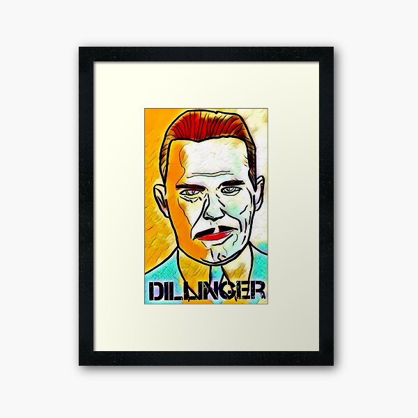 Dillinger - Artwork by Riz Framed Art Print