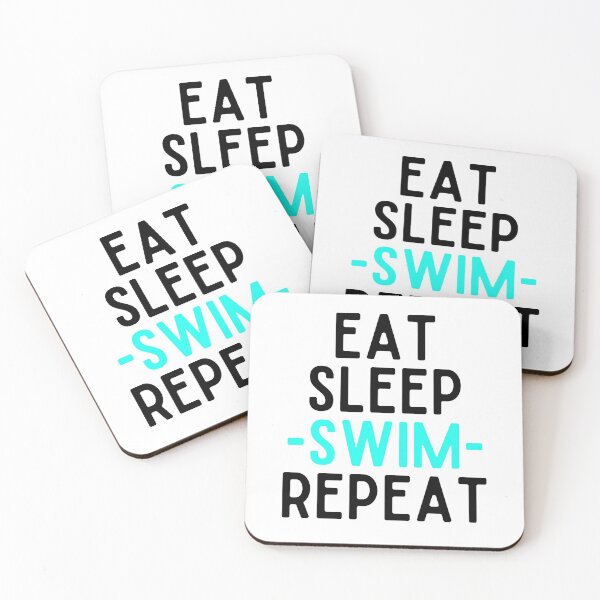 Item preview, eat sleep swim repeat funny wimmer designed and sold by OneTimeEngineer.