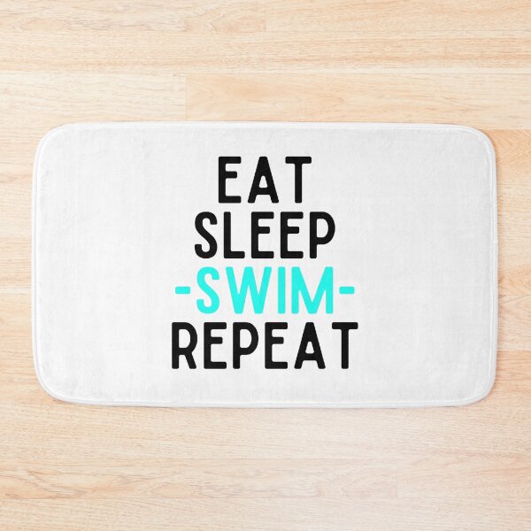Item preview, eat sleep swim repeat funny wimmer designed and sold by OneTimeEngineer.