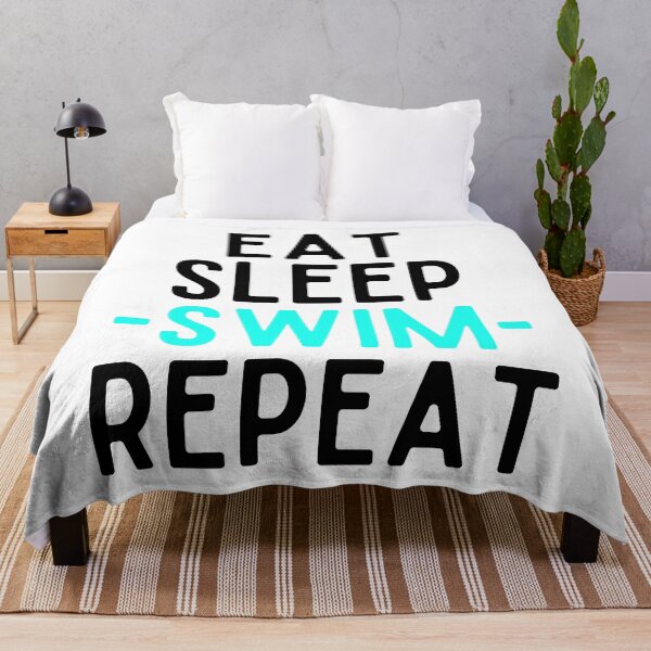 Item preview, eat sleep swim repeat funny wimmer designed and sold by OneTimeEngineer.