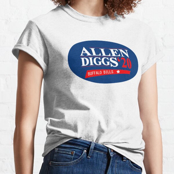 Allen & Diggs '24 - Buffalo Football Legends Political Campaign Parody T-Shirt - Hyper Than Hype Shirts S / White Shirt