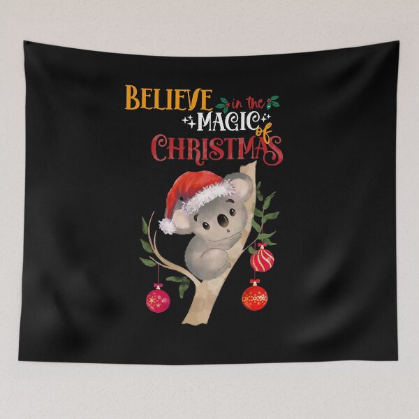 Item preview, koala christmas believe in the magic of christmas designed and sold by Collagedream.