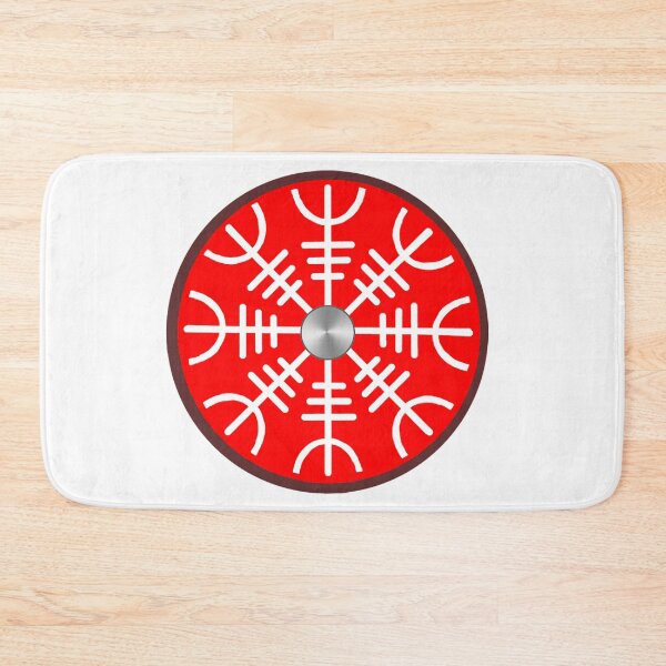 Item preview, Helm of Awe Round Shield designed and sold by Katy Briant.