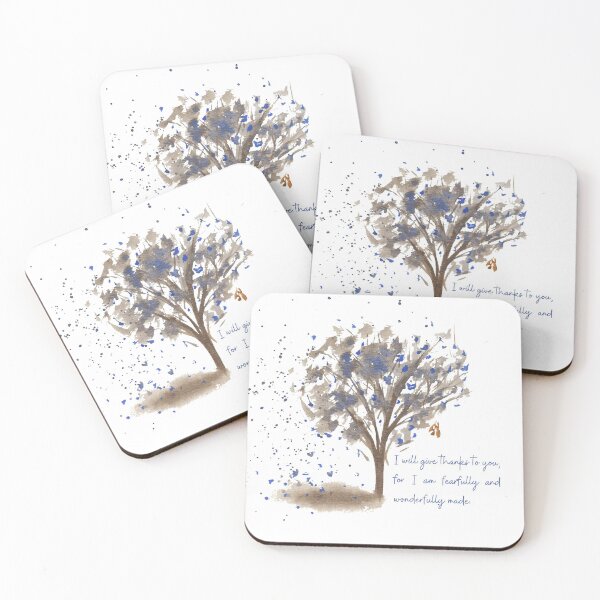 Item preview, Blue Tree with Scripture designed and sold by Tia Brown.
