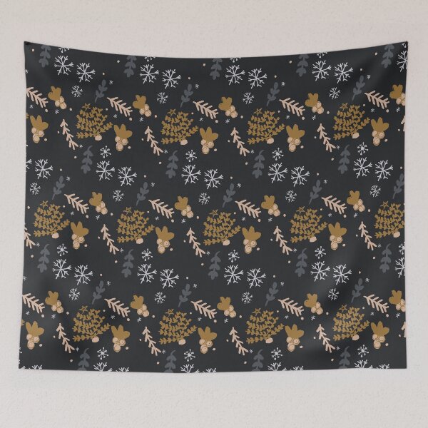 Item preview, Winter Bliss in Navy designed and sold by ArtsyEmma2.