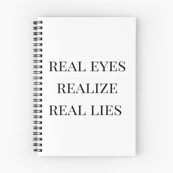 Item preview, Ojos reales darse cuenta de mentiras reales designed and sold by CreativeEmpires.
