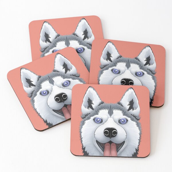 Item preview, Happy Siberian Husky designed and sold by Angele Gougeon.
