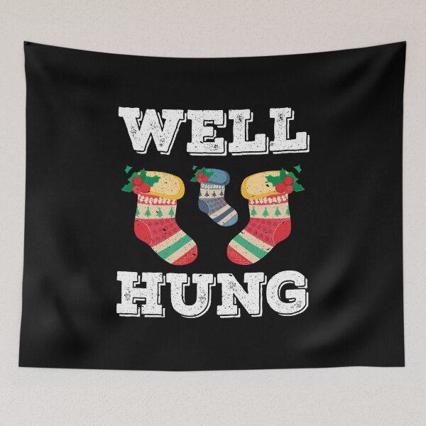 Item preview, Christmas Well Hung Xmas Sock Funny Holiday Gift designed and sold by haselshirt.